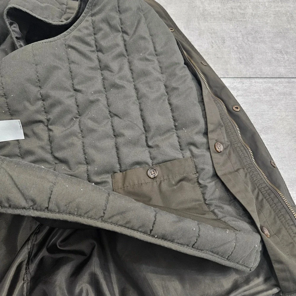 Banana Republic WR Travel Jacket‎ Peat Green Mens Large Removable Vest Liner